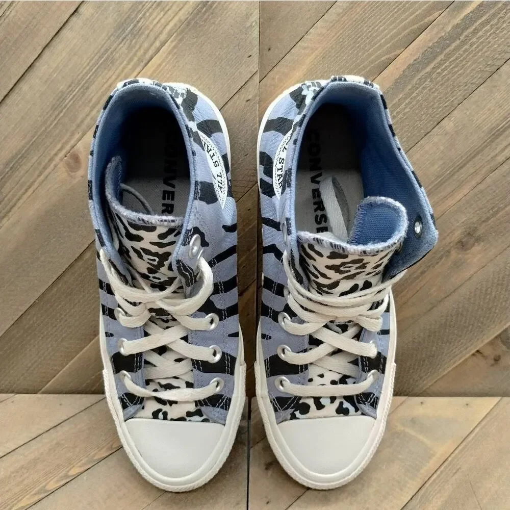 Converse Chuck Taylor All Star Hi Twisted Archive Zebra Print Womens Size 6.5‎ - Picture 7 of 9